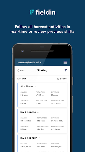 Android application Fieldin Mobile Web screenshort