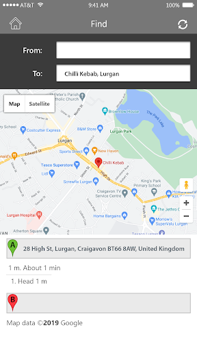 Android application Chilli Kebab, Lurgan screenshort