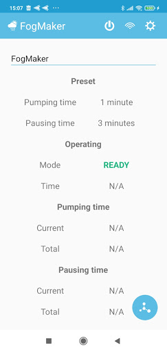 Android application FogMaker screenshort