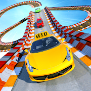 Real Taxi Car Stunts 3D: Impossible Ramp Car Stunt