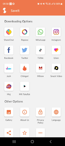 Android application Save It screenshort