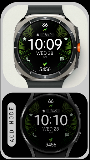 Tropical Leaves Watch Face screenshot 5