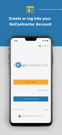 Android application GoContractor Connect screenshort