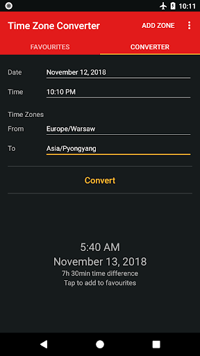 Time Zone Converter - World Ti Screen 3