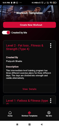 Flexym Trainer Screen 3