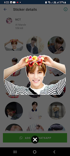 Android application NCT Stickers screenshort
