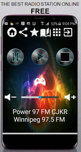 Android application Power 97 FM CJKR Winnipeg 97.5 screenshort