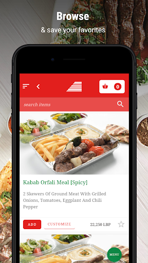 Kababji - Order Online Screen 2