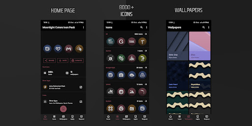 Screenshot of Moonlight Colors Icon Pack