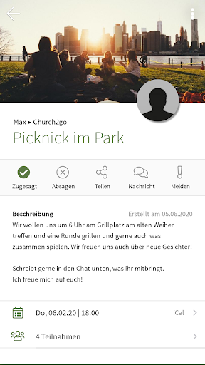 Android application Church2go screenshort
