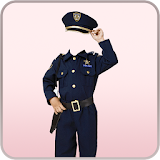 Kids Police Suit Photo Editor icon