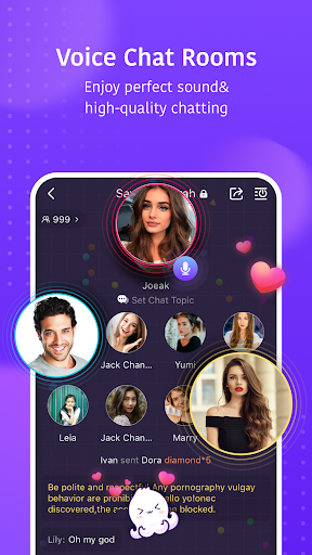 Android application Hello Yo - Group Chat Rooms screenshort