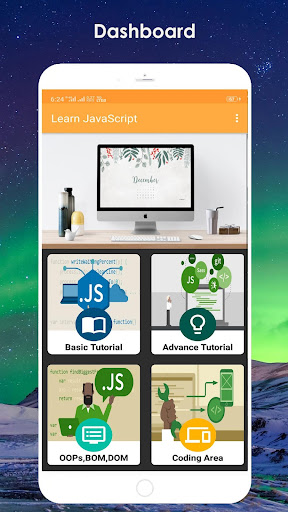 Android application Learn JavaScript screenshort