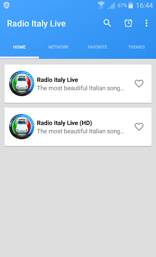 Android application Radio Italy Live - Italian Mus screenshort