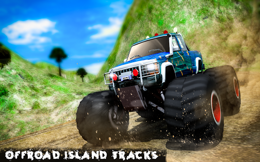 Water Surfing Monster Truck 3d