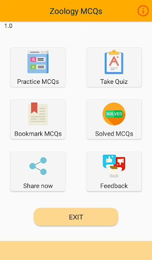 Android application Zoology MCQs Bank screenshort