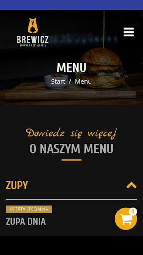 Android application BREWICZ screenshort
