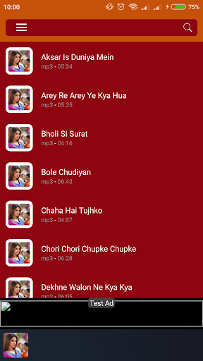 Android application Lagu India Mp3 Offline screenshort