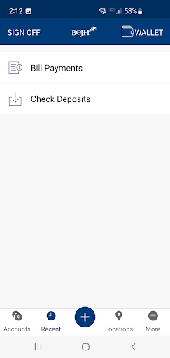 Android application BOJH Mobile screenshort