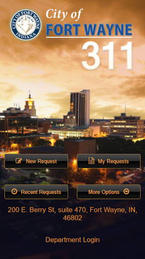 Android application Fort Wayne 311 screenshort