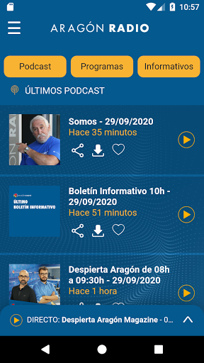 Aragón Radio Screen 2