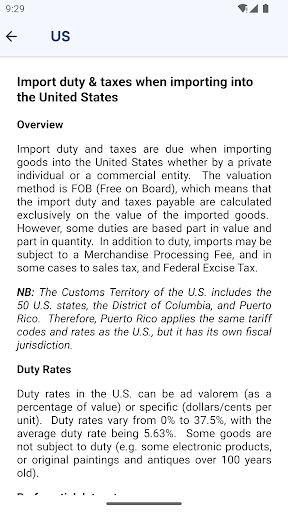 Countries Taxes Screen 3