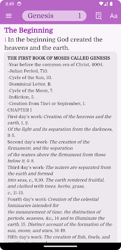 Android application NIV Bible Notes screenshort