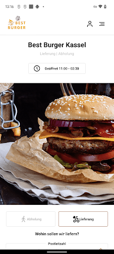 Android application Best Burger Kassel screenshort
