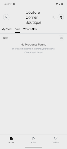 Couture Corner Boutique screenshot 0