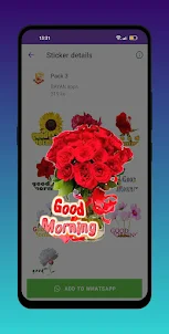 Good Morning Stickers for WA