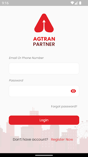 Android application Agtran Partner screenshort