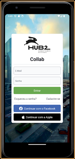 Android application HUB2 Cidadão screenshort