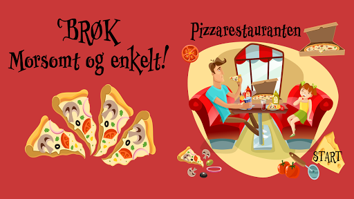 Android application Pizzarestauranten screenshort