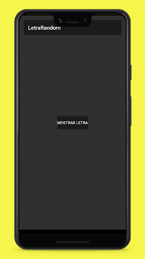 Android application Random Letter screenshort