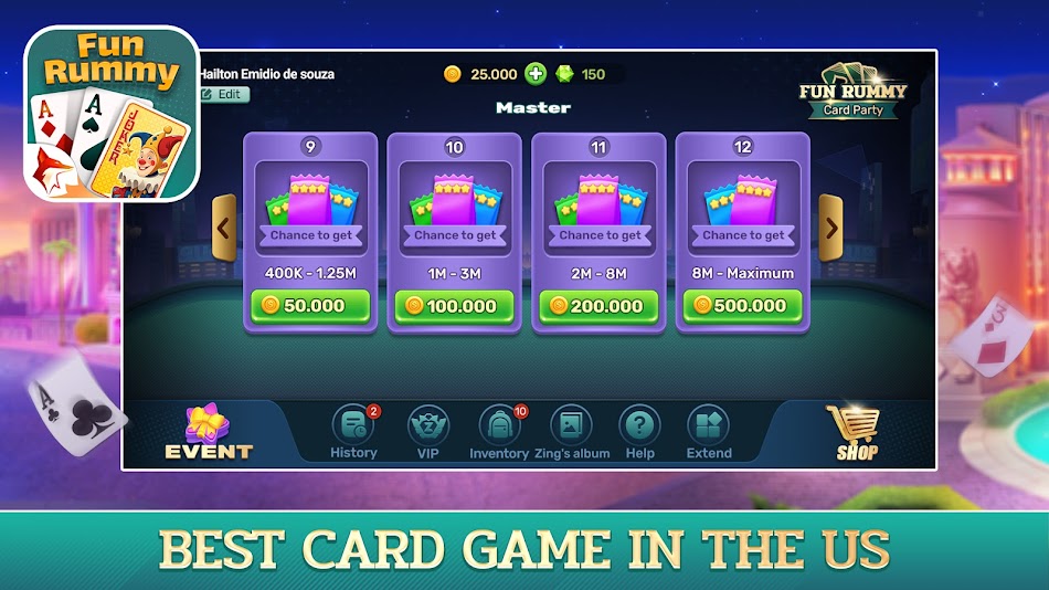 #6. Rummy Card Fun Party (Android) Podle: VNG ZingPlay Game Studios