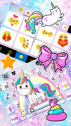 Galaxy Skate Unicorn Theme Screenshot 3 - AppWisp.com