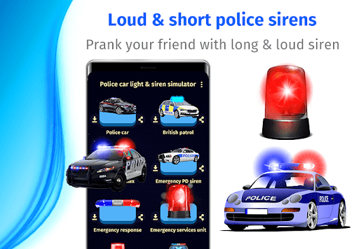 Police Car Light & Siren Simul Screen 2
