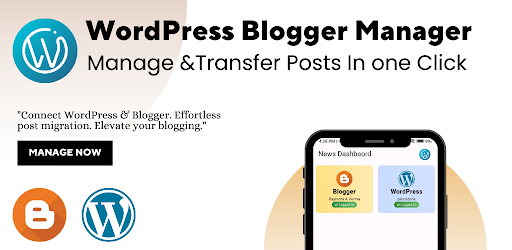 Android application WordPress Blogger Manager screenshort