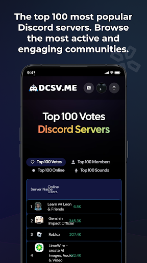 DCSV.ME - Discord Servers List Screen 3