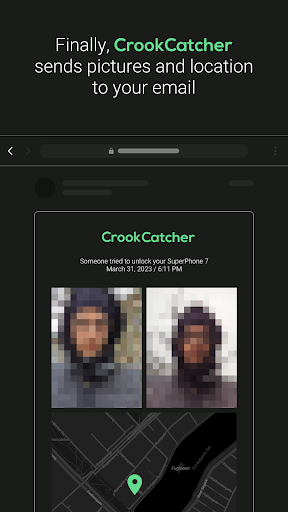 CrookCatcher — Anti theft Screen 3