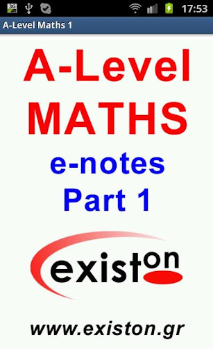 Android application A-Level Mathematics (Part 1) screenshort