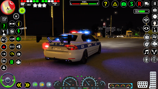 الشرطة محاكاة قيادة سيارة شرطي