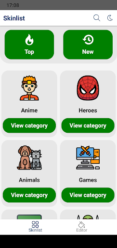 Minecraft skins (+skin editor) Screen 2