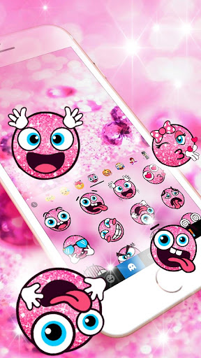 Pink Black Bowknot Theme Screen 3