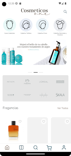 Android application Cosmeticos screenshort