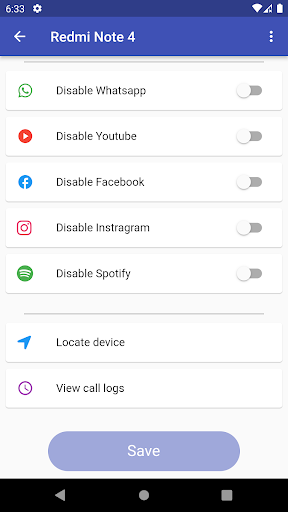 Android application EMIgaps screenshort