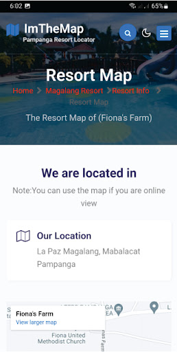 Android application ImtheMap screenshort