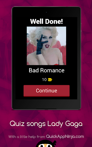 Quiz songs Lady Gaga