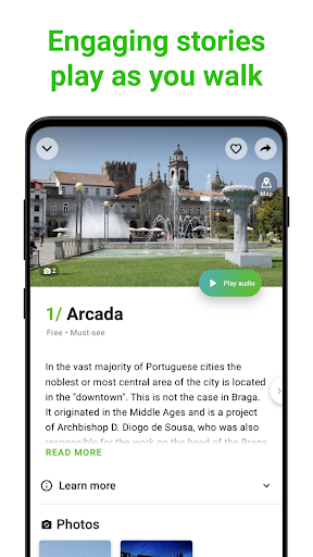 Braga Tour Guide:SmartGuide Screen 2