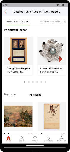 Circle Auction Screen 2